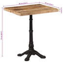bistrobord 60x60x77 cm ru mangotræ