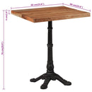 bistrobord 60x60x76 cm massivt akacietræ