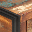 skænk 120x30x75 cm massivt genbrugstræ