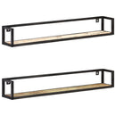 væghylder 2 stk. 120 cm massivt genbrugstræ