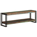 tv-skab 120x30x40 cm massivt genbrugstræ og stål