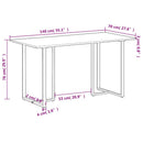 spisebord 140 cm ru mangotræ