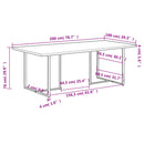 spisebord 200 cm ru mangotræ