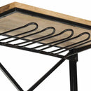 vinskab i traktordesign 49x31x172 cm ru mangotræ hvid