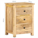 sengebord 45x35x60 cm massivt mangotræ