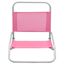 foldbare strandstole 2 stk. stof pink