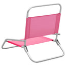 foldbare strandstole 2 stk. stof pink