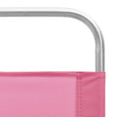 foldbare strandstole 2 stk. stof pink