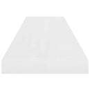 væghylde 90x23,5x3,8 cm MDF hvid højglans