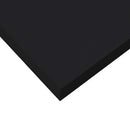 væghylder 2 stk. 60x23,5x3,8 cm MDF sort højglans