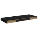 væghylder 2 stk. 60x23,5x3,8 cm MDF sort højglans