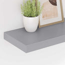 væghylder 4 stk. 50x23,5x3,8 cm MDF grå