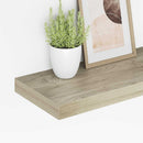 væghylder 4 stk. 50x23x3,8 cm MDF egetræsfarve
