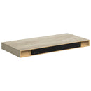 væghylder 4 stk. 50x23x3,8 cm MDF egetræsfarve