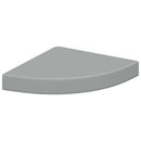 hjørnehylder 2 stk. 25x25x3,8 cm MDF grå
