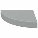 hjørnehylder 2 stk. 25x25x3,8 cm MDF grå