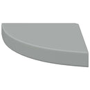hjørnehylder 2 stk. 25x25x3,8 cm MDF grå