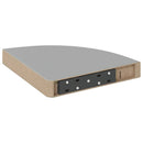 hjørnehylder 2 stk. 25x25x3,8 cm MDF grå
