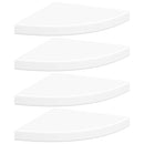 hjørnehylder 4 stk. 35x35x3,8 cm MDF hvid