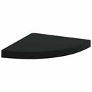 hjørnehylder 2 stk. 35x35x3,8 cm MDF sort