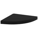 hjørnehylder 4 stk. 35x35x3,8 cm MDF sort