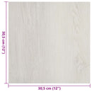 Gulvplanker Lys beige 5,11 m² 55 stk. PVC