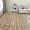Gulvplanker Creme og lys brun 5,11 m² 55 stk. PVC