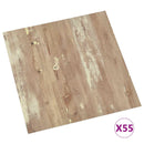 Gulvplanker Creme og lys brun 5,11 m² 55 stk. PVC
