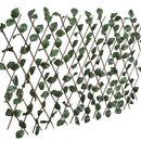 pilehegn med espalier 5 stk. med kunstige blade 180x30 cm