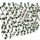 pilehegn med espalier 5 stk. med kunstige blade 180x60 cm