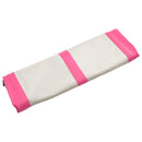 oppustelig gymnastikmåtte med pumpe 800x100x20 cm PVC lyserød
