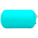 oppustelig gymnastikrulle med pumpe 100x60 cm PVC grøn