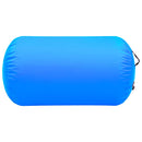 oppustelig gymnastikrulle med pumpe 100x60 cm PVC blå