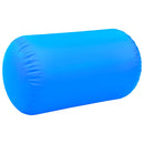 oppustelig gymnastikrulle med pumpe 100x60 cm PVC blå
