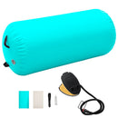 oppustelig gymnastikrulle med pumpe 120x90 cm PVC grøn