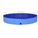 foldbart hundebassin 300x40 cm PVC blå