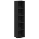 CD-reoler 2 stk. 21x16x93,5 cm spånplade sort