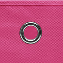 opbevaringskasser med låg 4 stk. 28x28x28 cm pink