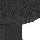 havebord 70x70x73 cm polyrattan sort