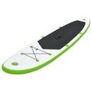 oppusteligt paddleboard grøn og hvid