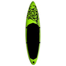 oppusteligt paddleboardsæt  366x76x15 cm grøn