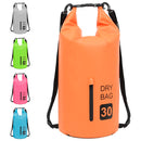 vandtæt tørpose m. lynlås 30 l PVC orange