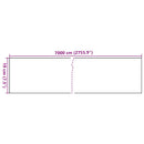 haveskærm 70x0,19 m PVC brun