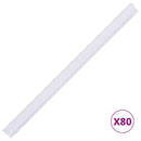 haveskærm 35x0,19 m 4 stk. PVC brun