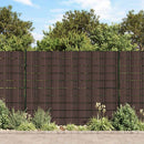 haveskærm 35x0,19 m 4 stk. PVC brun