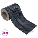 privatlivsliste PVC 35x0,19 m stenlook grå