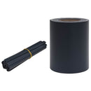 haveskærm 35x0,19 m PVC mat mørkegrå