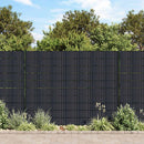 haveskærm 35x0,19 m 4 stk. PVC mat mørkegrå