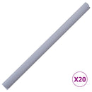 privatlivsliste PVC 35x0,19 m mat lysegrå