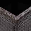 havebord polyrattan brun